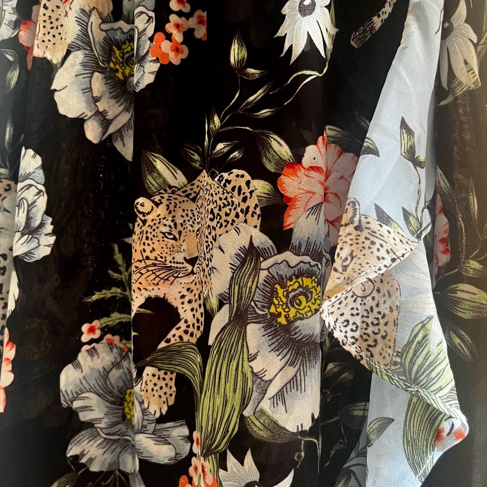 NWT H&M size 8 flowy floral animal print dress